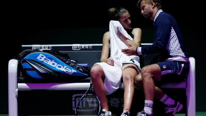 Karolína Plíšková s trenérem Jiřím Vaňkem