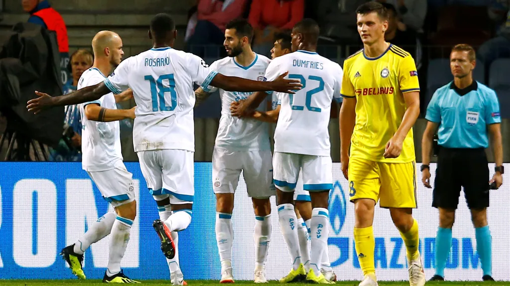Utkání BATE Borisov - PSV Eindhoven