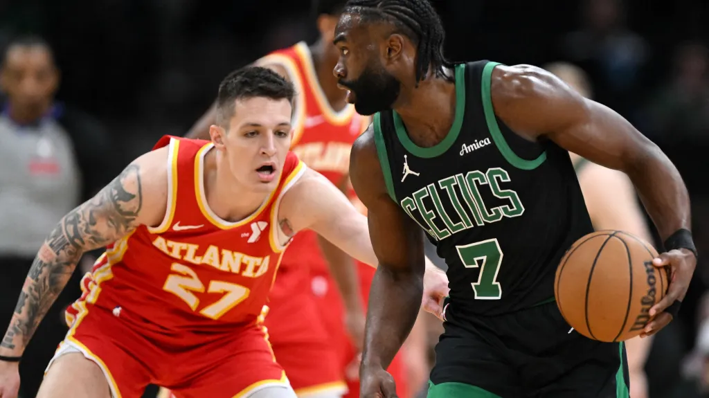 Vít Krejčí v zápase proti Boston Celtics