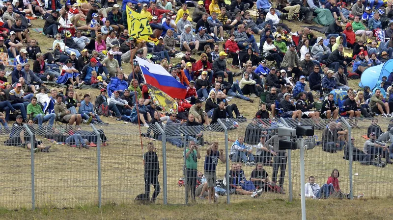 Fanoušci na Velké ceně ČR