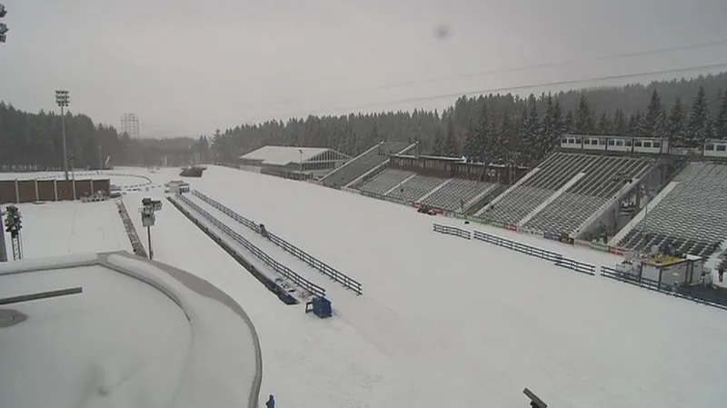 Nové Město na Moravě před příjezdem většiny reprezentací