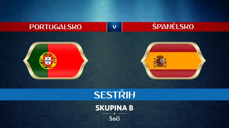 Sestřih utkání Portugalsko - Španělsko
