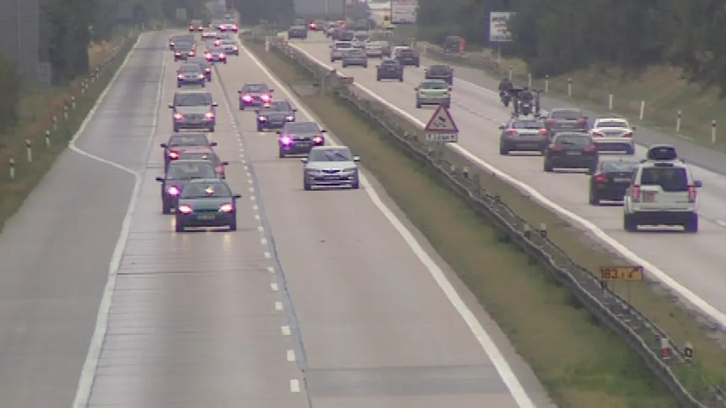 Odjezd fanoušků byl i přes hustou dopavu plynulý