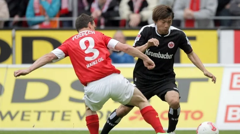 Zdeněk Pospěch (vlevo) v dresu Mohuče