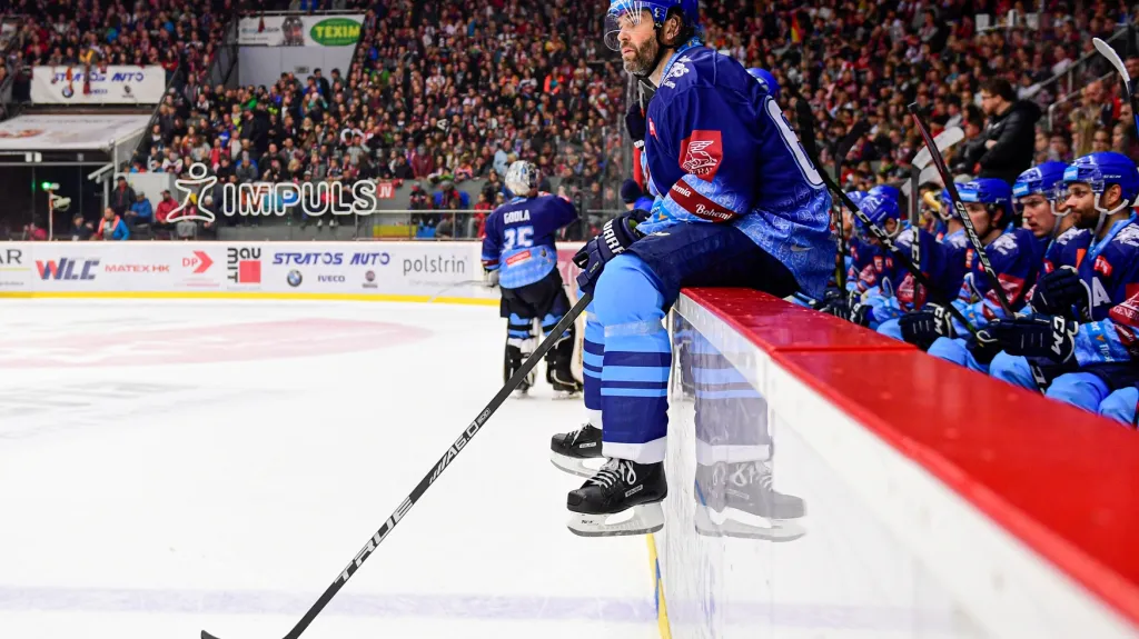 Útočník Kladna Jaromír Jágr