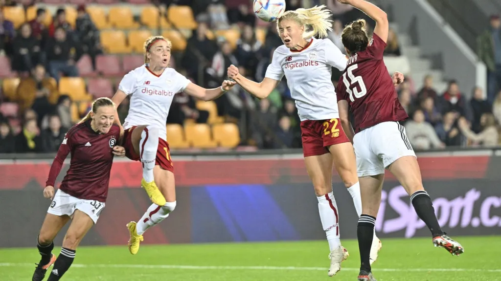Utkání Ligy mistryň Sparta - AS Řím