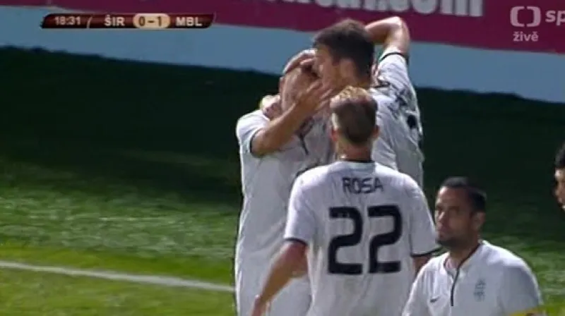 Gól v utkání Široki Brijeg - Mladá Boleslav: Skalák - 0:1 (19. min.)