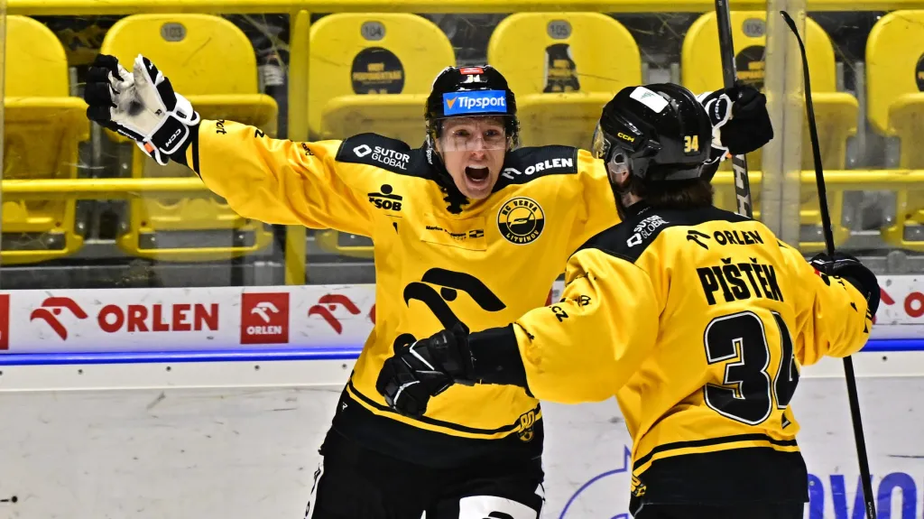 Radost hokejistů Litvínova