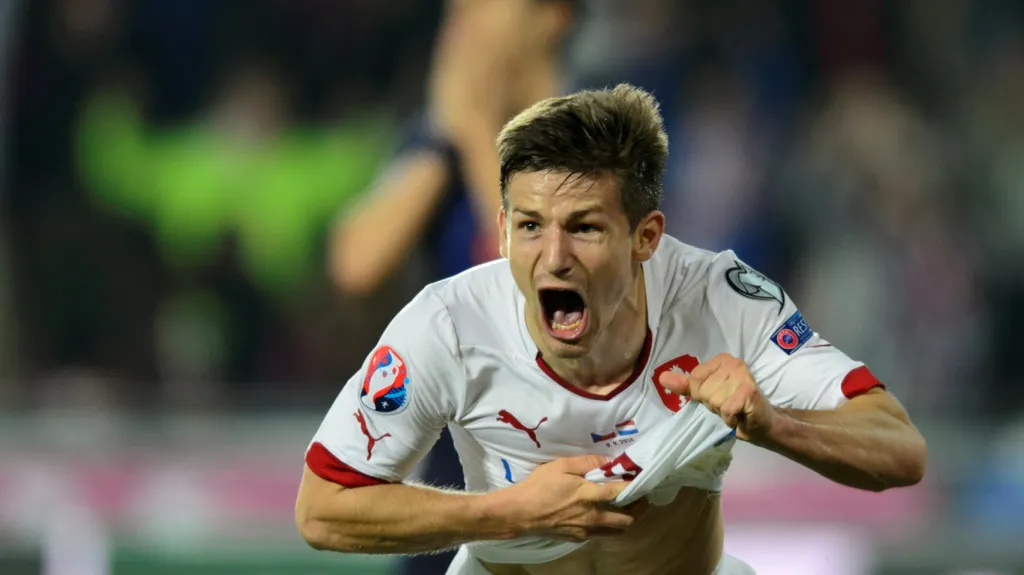 Václav Pilař slaví vítěznou branku