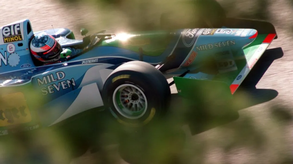 Michael Schumacher s monopostem Benneton
