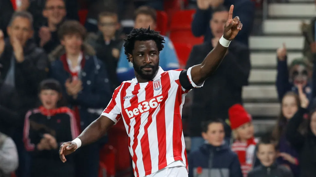 Wilfried Bony v dresu Stoke