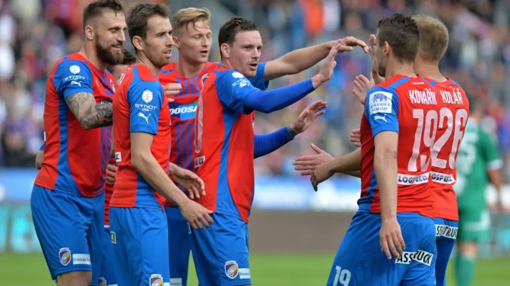 Radost fotbalistů Plzně