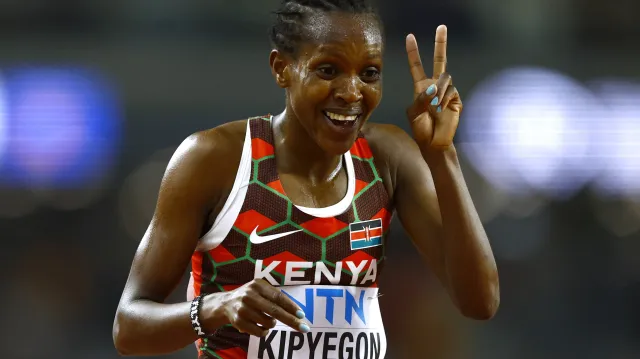 Faith Kipyegonová vyhrála na 5000 m a je podruhé zlatá