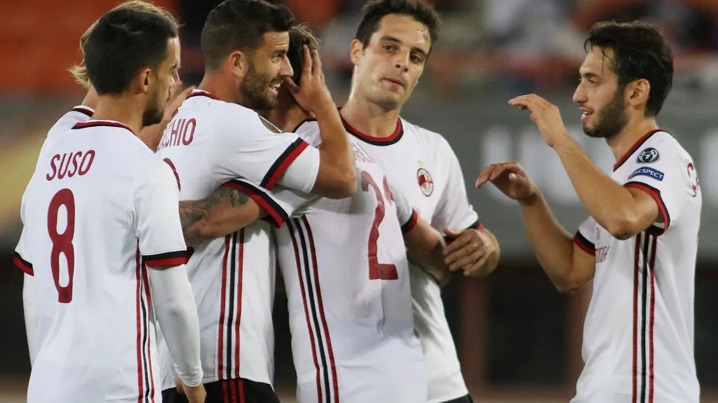 Radost hráčů AC Milán