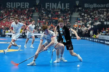 Utkání florbalového Superfinále