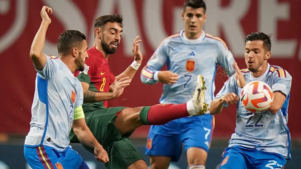 Utkání Portugalsko - Španělsko