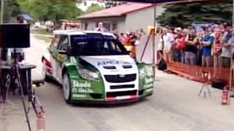 Jan Kopecký s vozem Škoda Fabia S2000