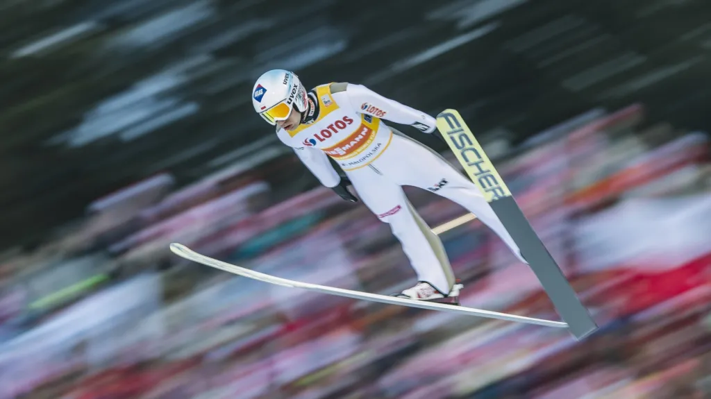 Kamil Stoch na můstku v Zakopaném