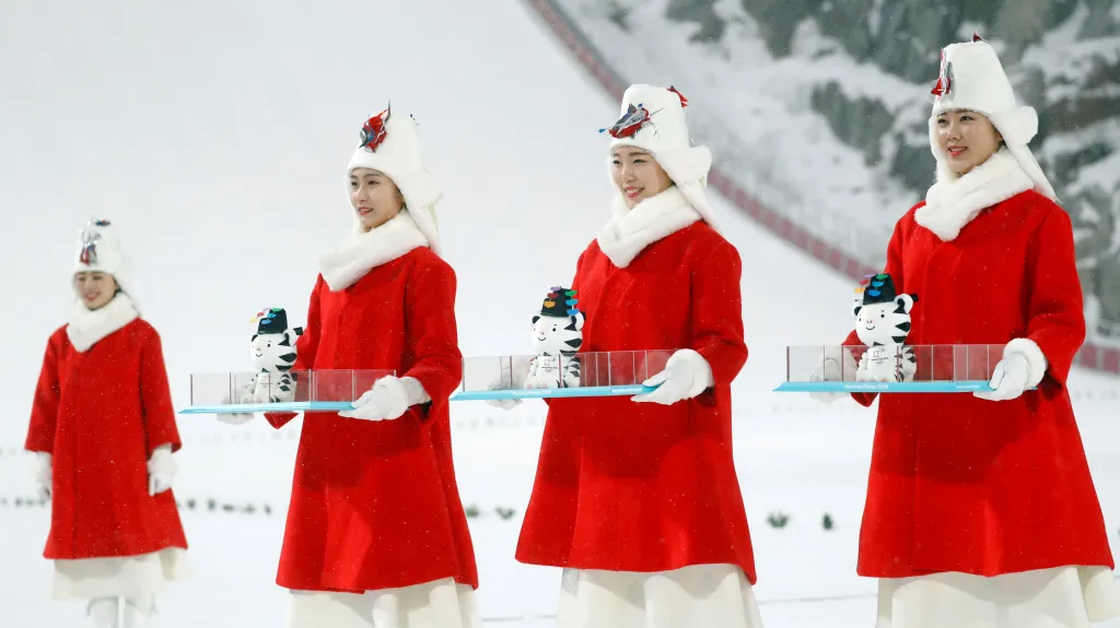 Předávání medailí na OH v Pchjongčchangu