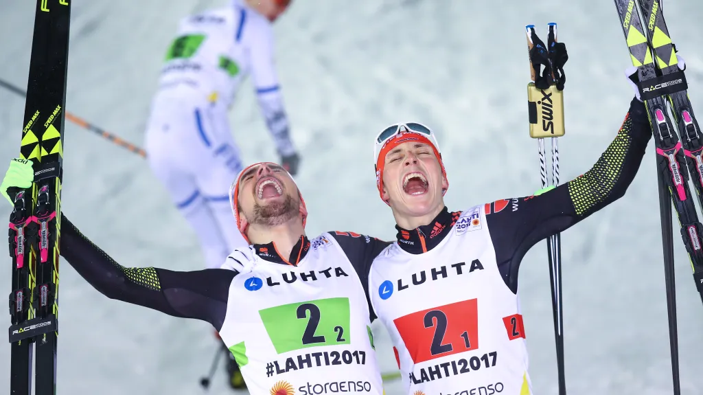 Johannes Rydzek a Eric Frenzel