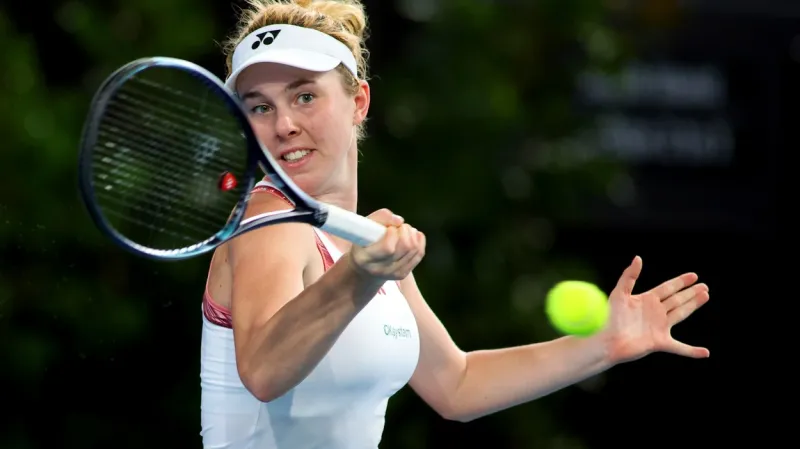 Linda Nosková na turnaji WTA v Adelaide