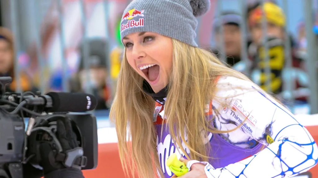 Slavící Lindsey Vonnová