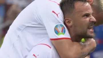 Gól v utkání Francie – Švýcarsko: Seferovič - 0:1 (15. min.)