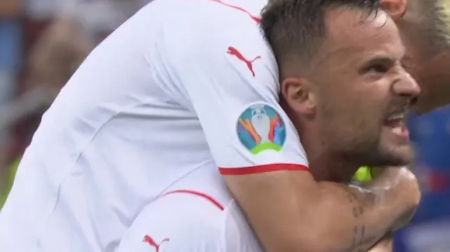 Gól v utkání Francie – Švýcarsko: Seferovič - 0:1 (15. min.)