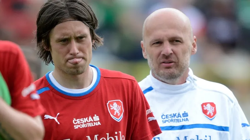 Tomáš Rosický s Michalem Bílkem