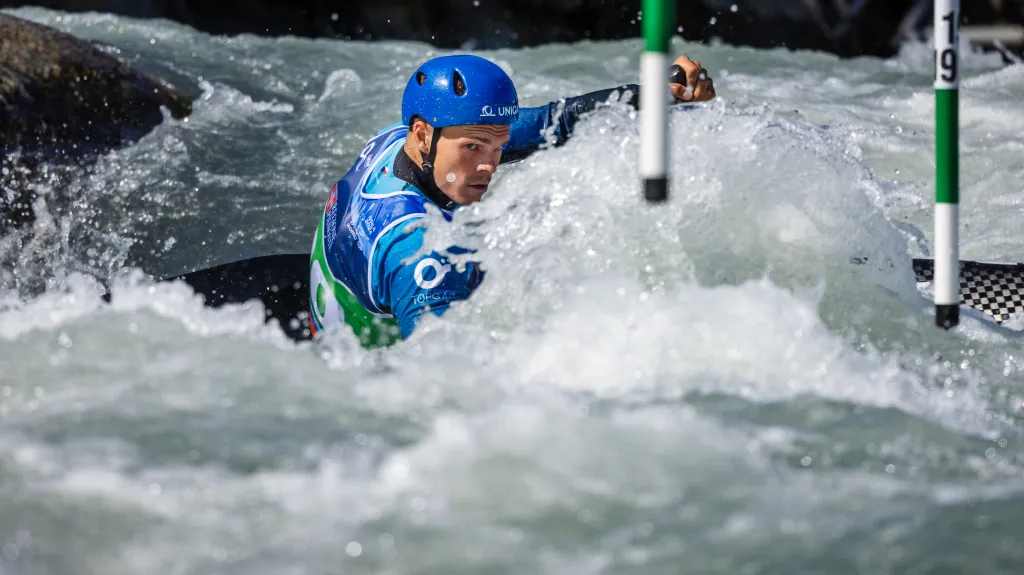 Václav Chaloupka na SP ve vodním slalomu