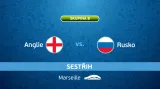 Sestřih utkání Anglie - Rusko