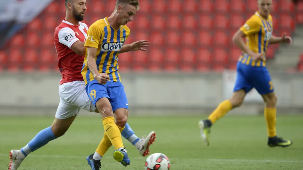 Josef Hušbauer v utkání proti Opavě