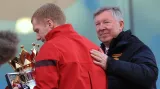 Sir Alex Ferguson si oslavy užíval