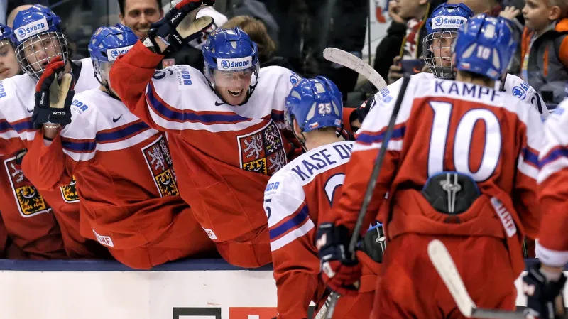 Radost českých hokejistů do 20 let