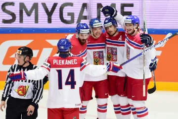 Radost českých hokejistů