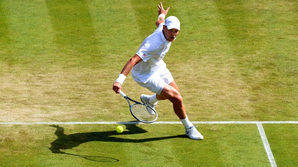 Tomáš Berdych na wimbledonském kurtu