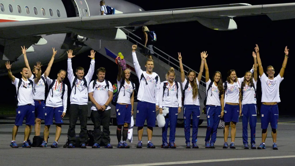 Čeští olympionici před odletem do Ria