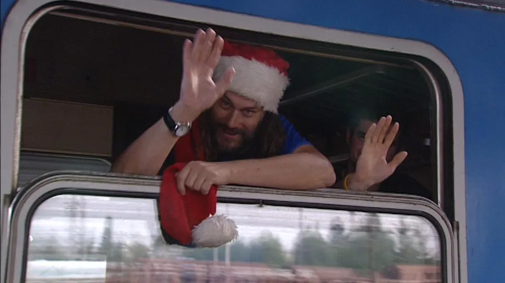 Fanoušci Vítězslav Huja a Rostislav Páv