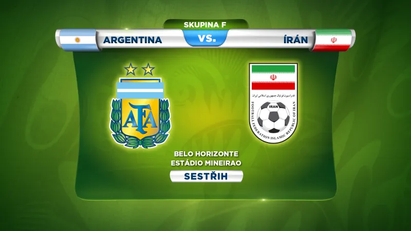 Sestřih utkání Argentina - Írán