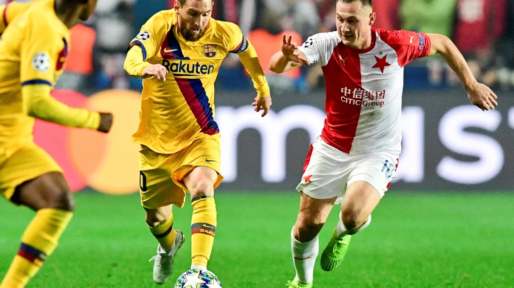 Lionel Messi a Jan Bořil