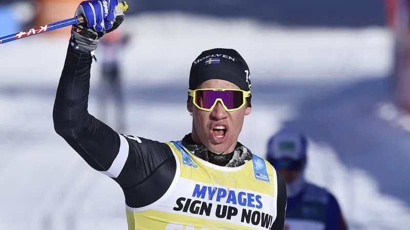 Závěr závodu Ski Classics v Bad Gasteinu s vítězným Perssonem