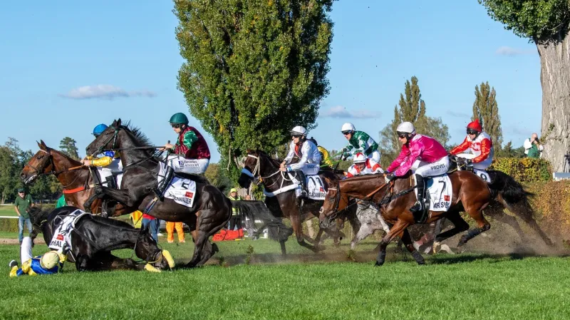 Koně na doskoku velkého Taxisova příkopu