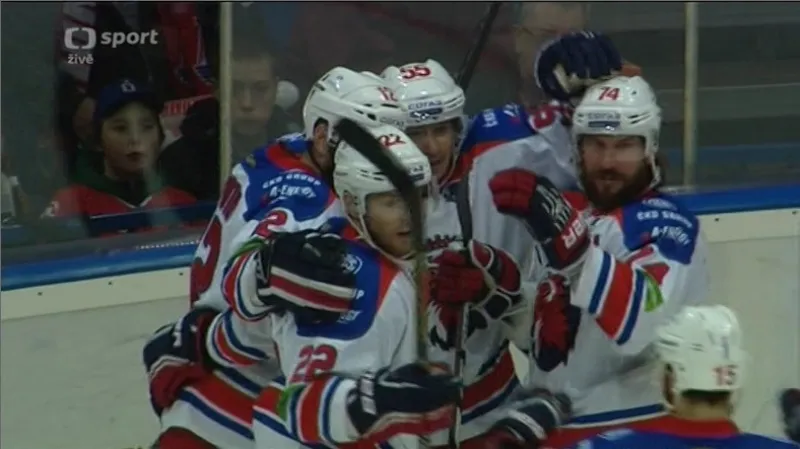 Sestřih čtvrtého semifinále KHL Jaroslavl - Lev Praha
