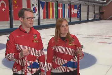 Čeští curleři Tomáš a Zuzana Paulovi