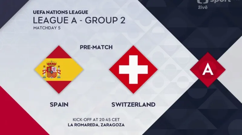 Sestřih utkání Španělsko – Švýcarsko