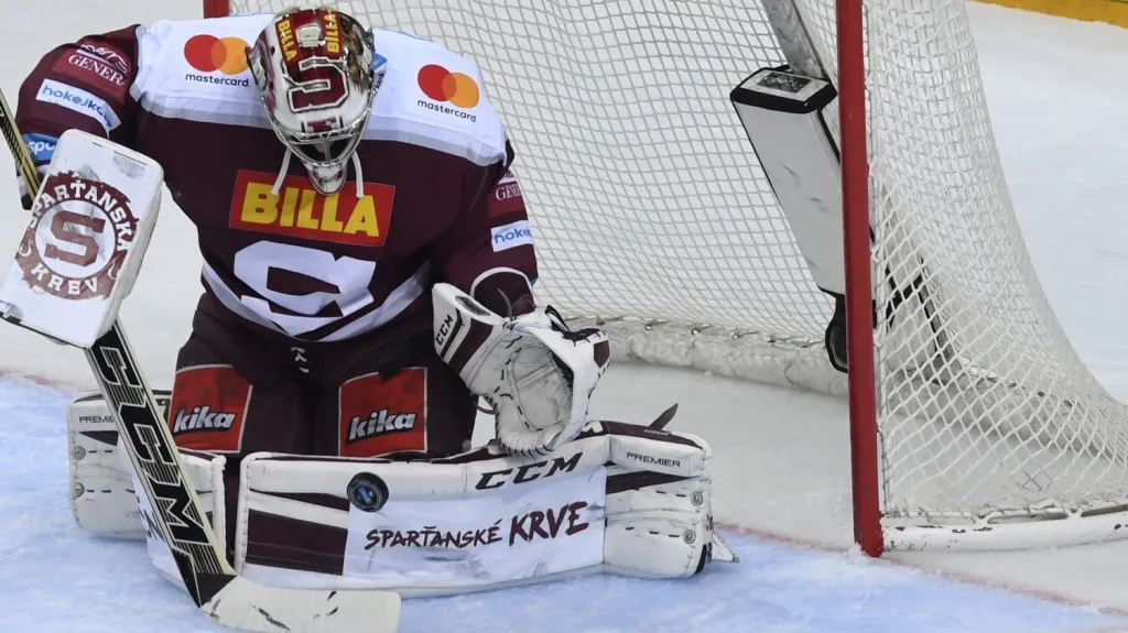 Gólman Sparty David Honzík