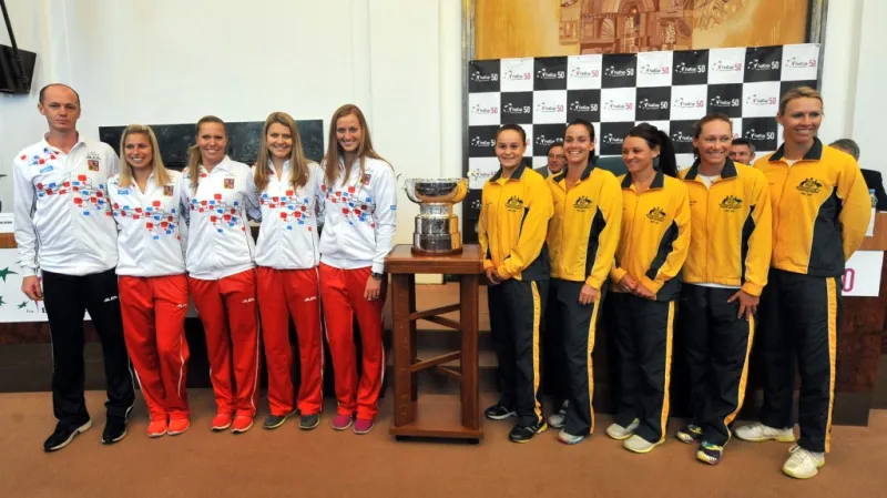 České a australské fedcupové družstvo