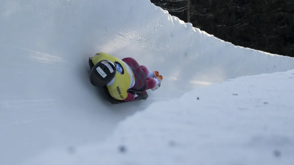 Martins Dukurs v korytě ve Svatém Mořici