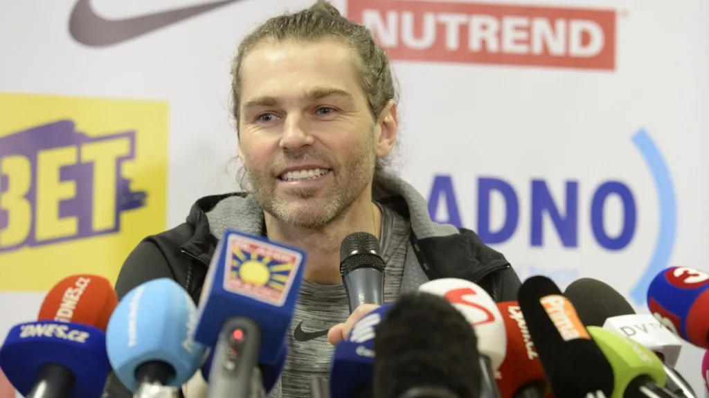 Jaromír Jágr po příletu do Česka