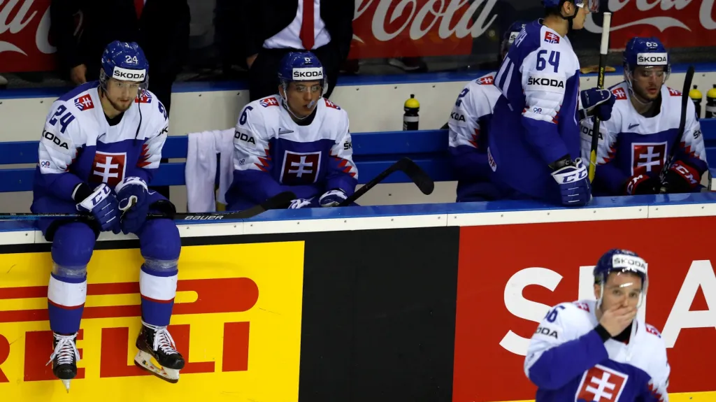 Zklamaní slovenští hokejisté